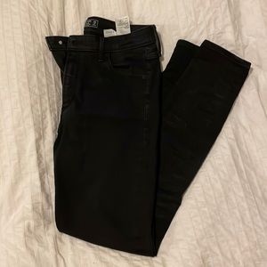 Abercrombie black super skinny jeans